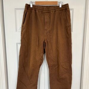 Carhartt WIP Flint straight leg twill pants in Tamarind Garment Dyed size M